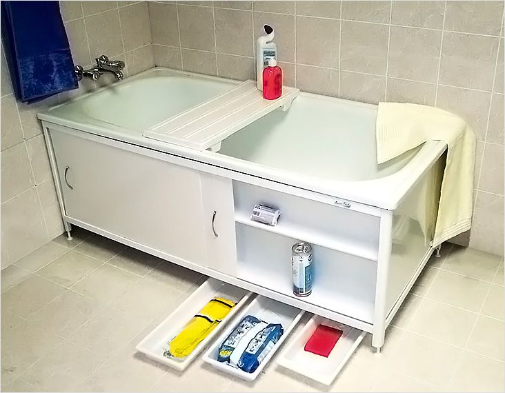 Боковая панель для ванной своими руками 24
